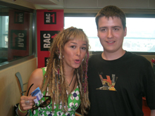 Jo amb la Beth, a l'estudi de RAC1